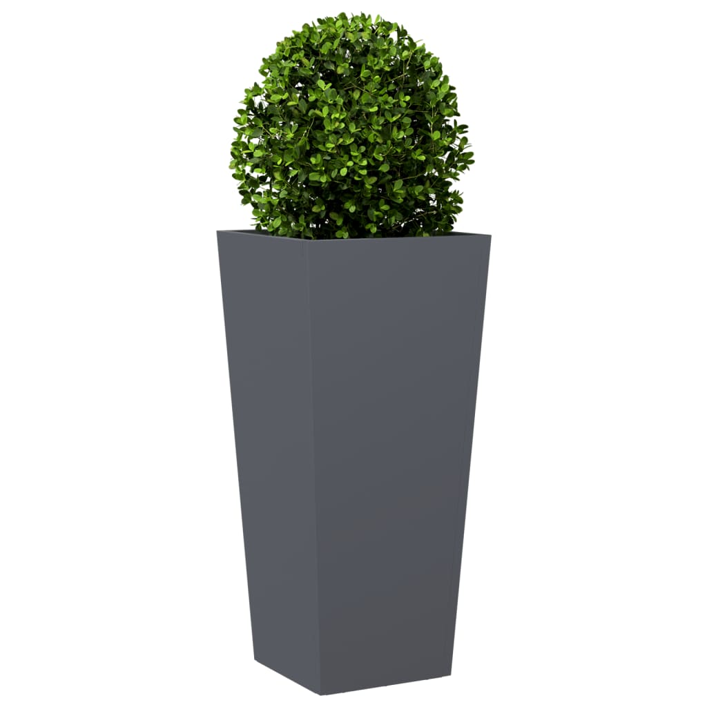 Plantenbakken Staal Antracietkleurig 2 35 x 35 x 75 cm Staal/Antracietkleurig