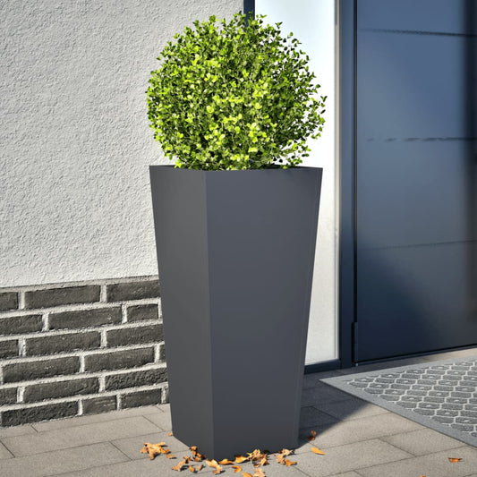 Plantenbakken Staal Antracietkleurig 2 35 x 35 x 75 cm Staal/Antracietkleurig