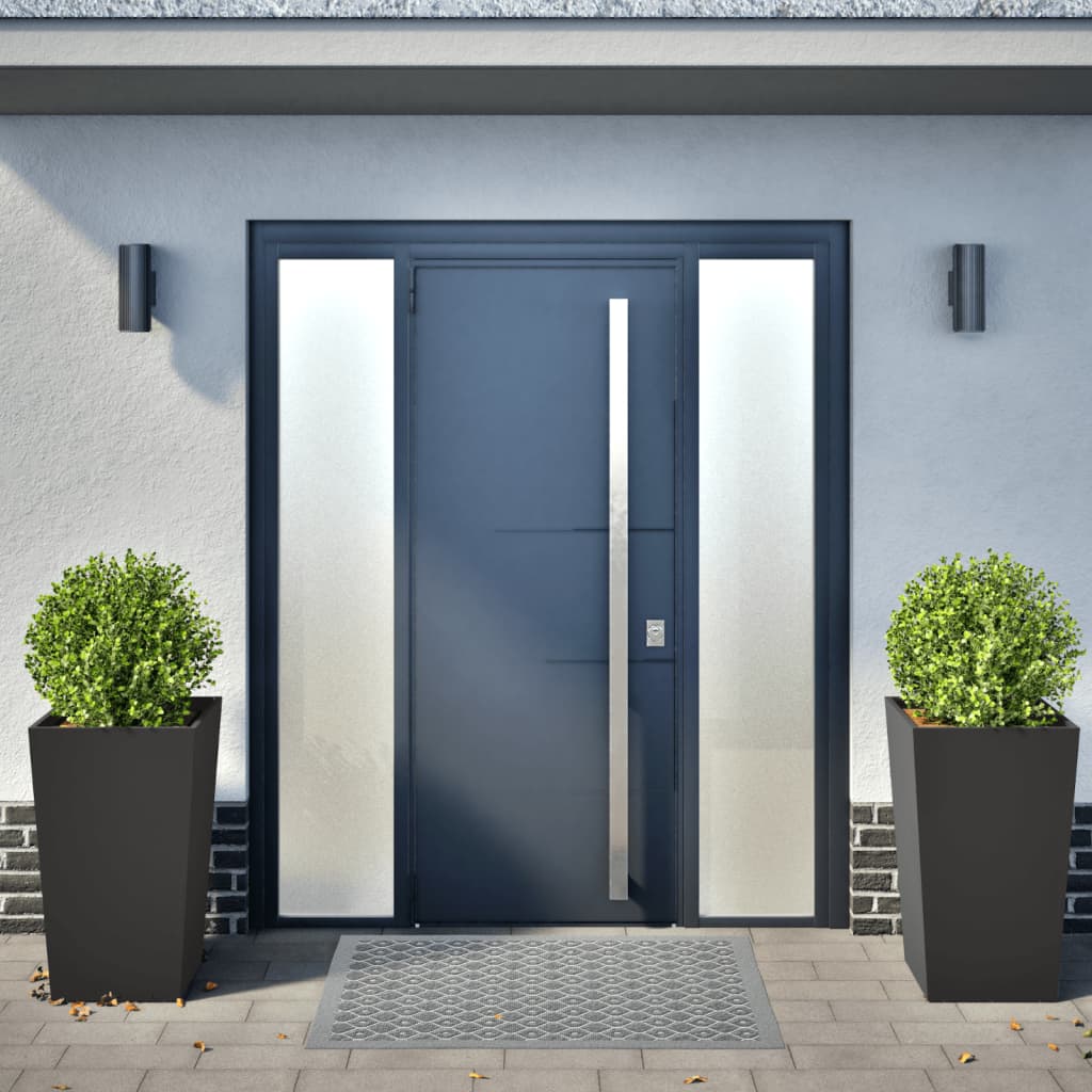 Plantenbakken Staal Zwart 2 45 x 45 x 75 cm Staal/Zwart