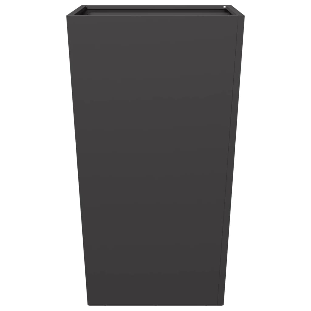 Plantenbakken Staal Zwart 2 45 x 45 x 75 cm Staal/Zwart