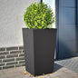 Plantenbakken Staal Zwart 2 45 x 45 x 75 cm Staal/Zwart