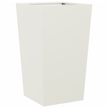 Plantenbakken Staal Wit 2 45 x 45 x 75 cm Staal/Wit
