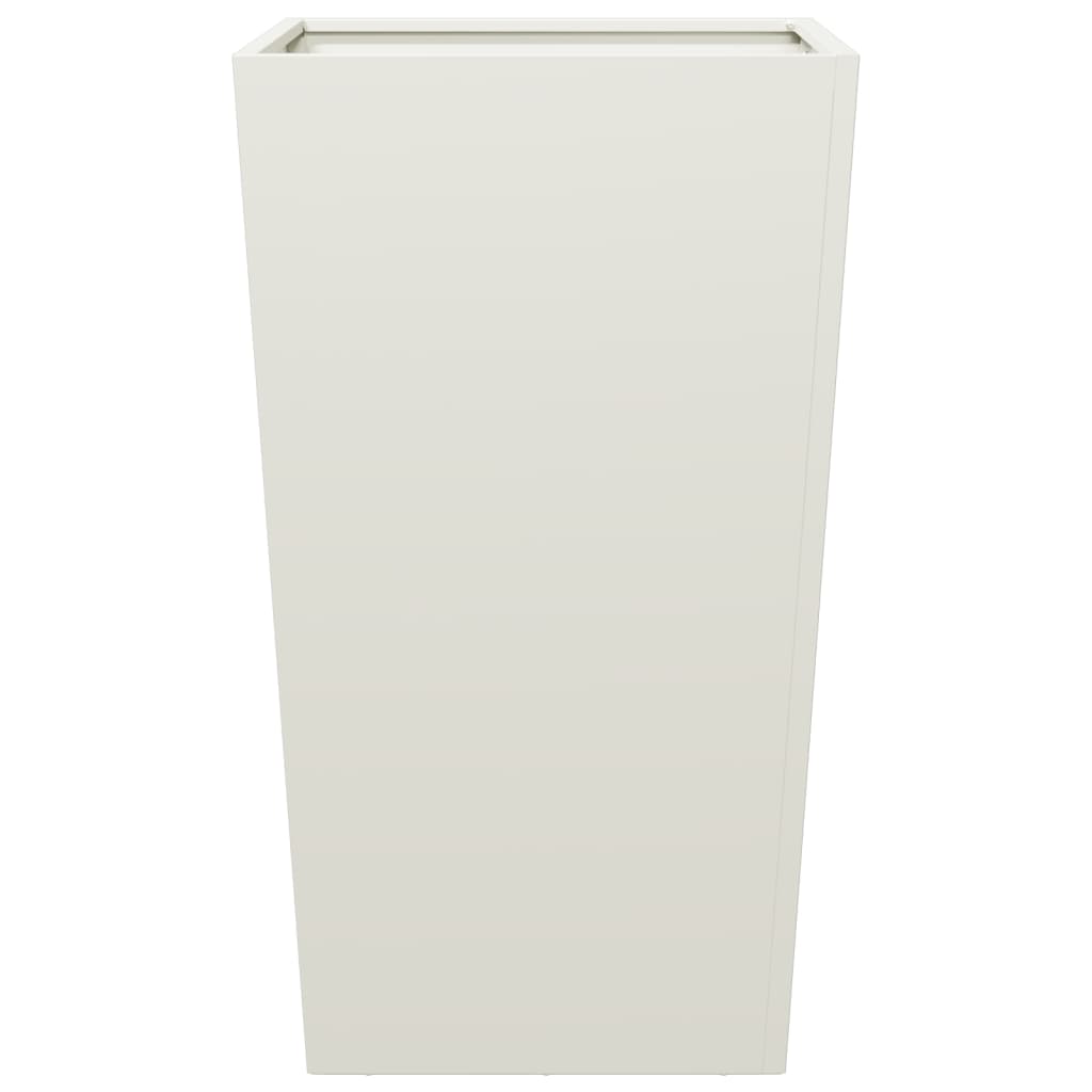 Plantenbakken Staal Wit 2 45 x 45 x 75 cm Staal/Wit