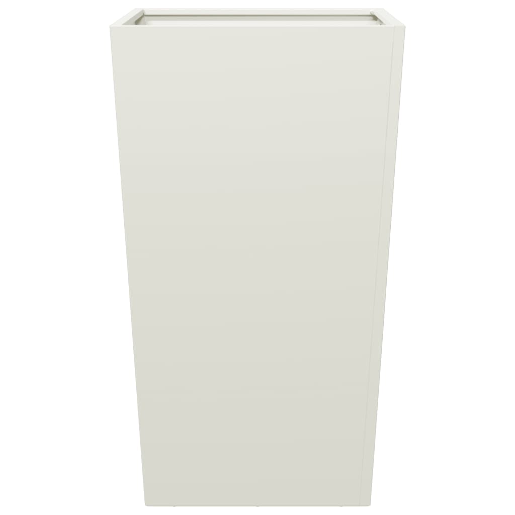 Plantenbakken Staal Wit 2 45 x 45 x 75 cm Staal/Wit