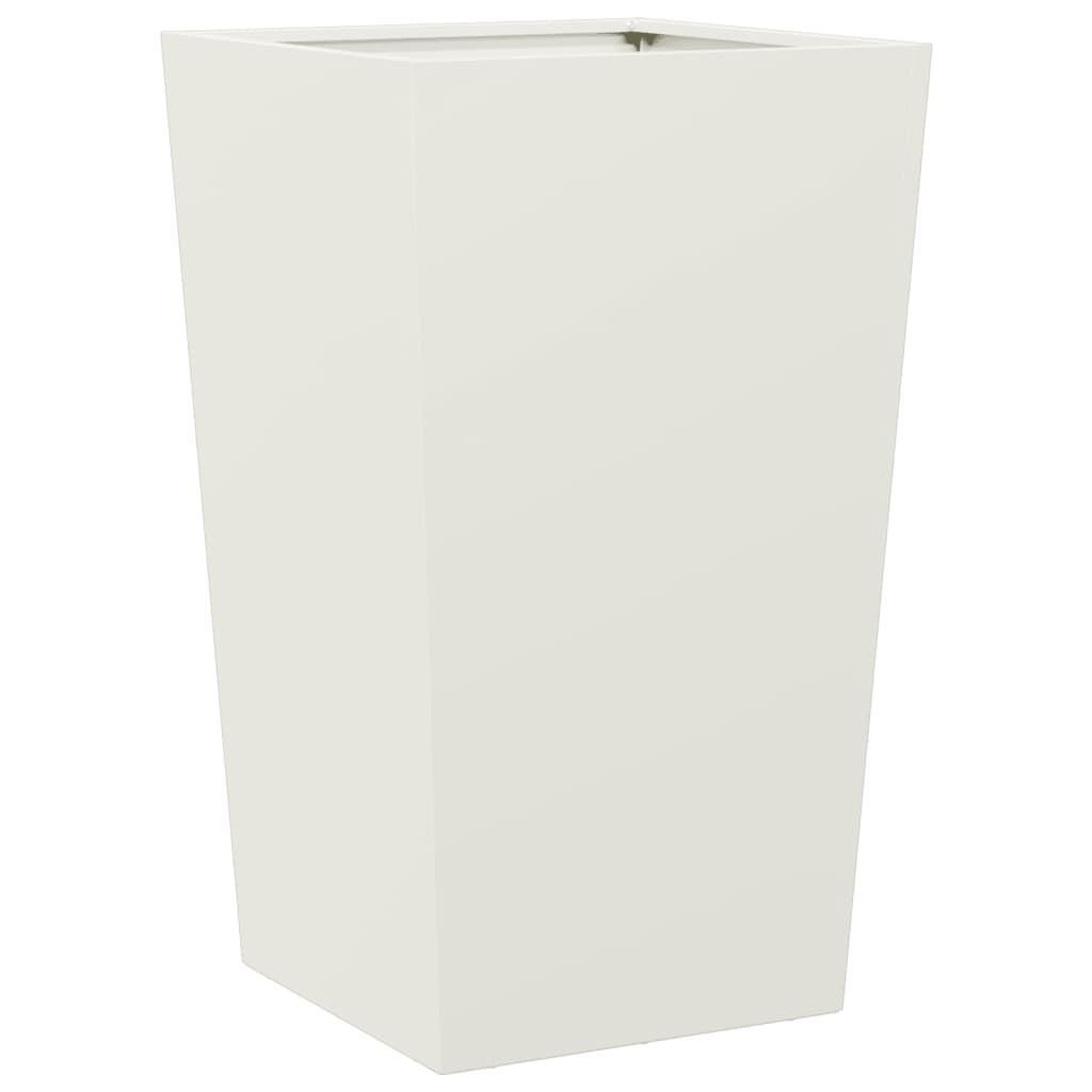 Plantenbakken Staal Wit 2 45 x 45 x 75 cm Staal/Wit