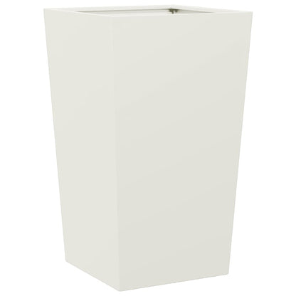 Plantenbakken Staal Wit 2 45 x 45 x 75 cm Staal/Wit