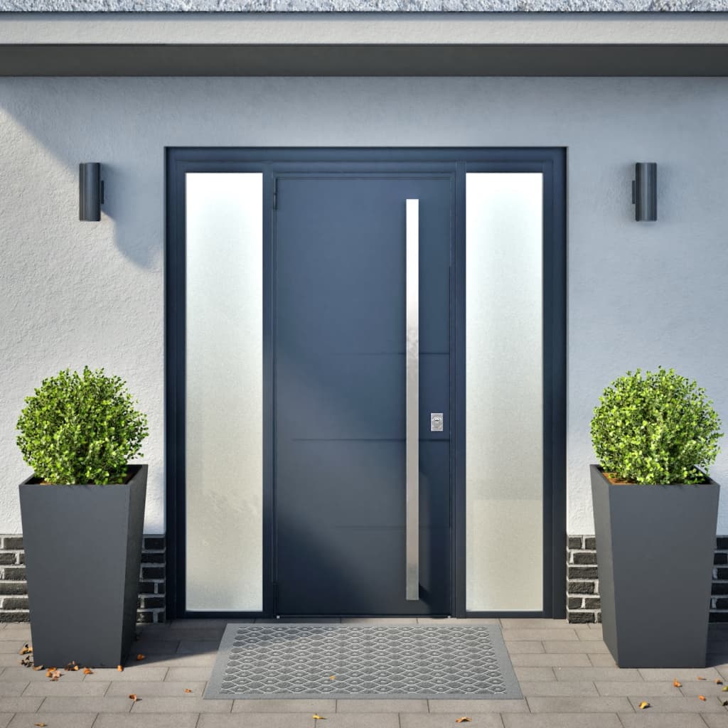 Plantenbakken Staal Antracietkleurig 2 45 x 45 x 75 cm Staal/Antracietkleurig