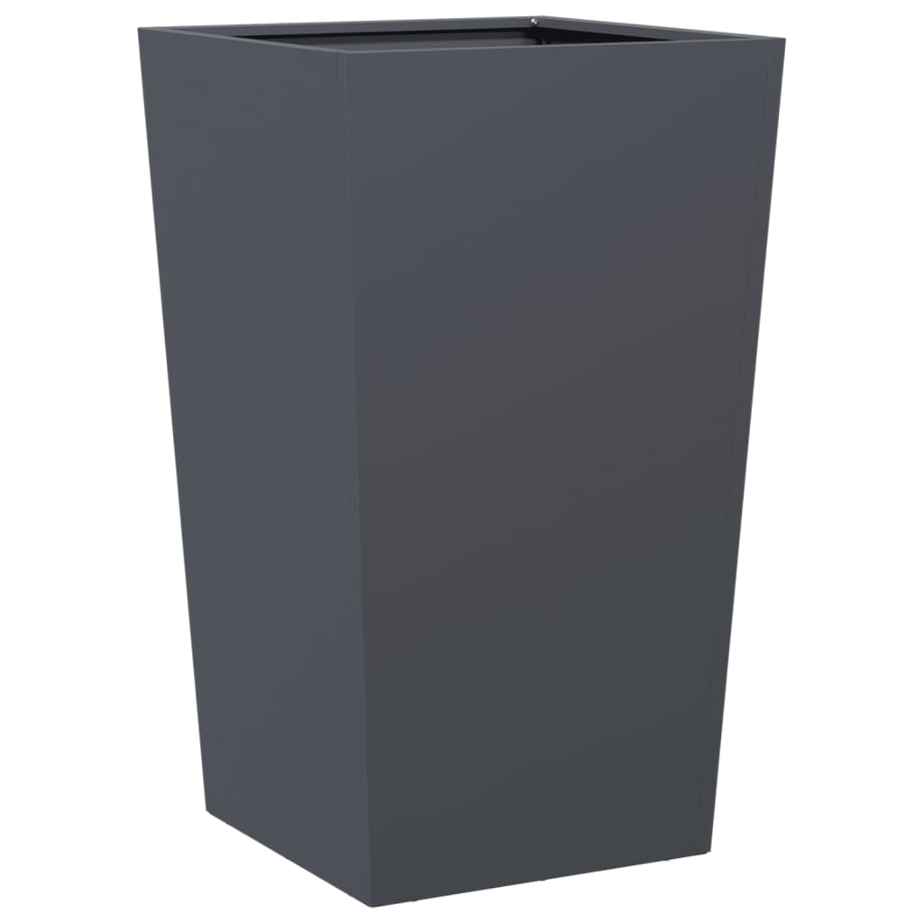Plantenbakken Staal Antracietkleurig 2 45 x 45 x 75 cm Staal/Antracietkleurig
