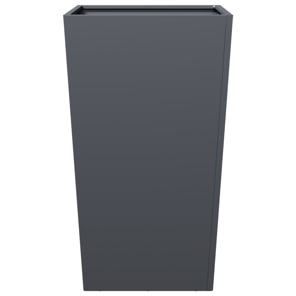 Plantenbakken Staal Antracietkleurig 2 45 x 45 x 75 cm Staal/Antracietkleurig