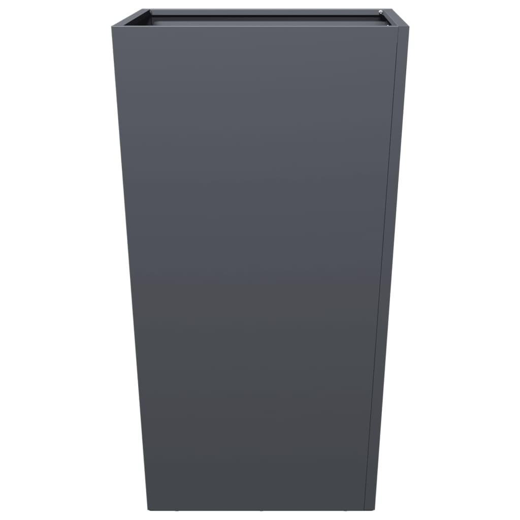 Plantenbakken Staal Antracietkleurig 2 45 x 45 x 75 cm Staal/Antracietkleurig