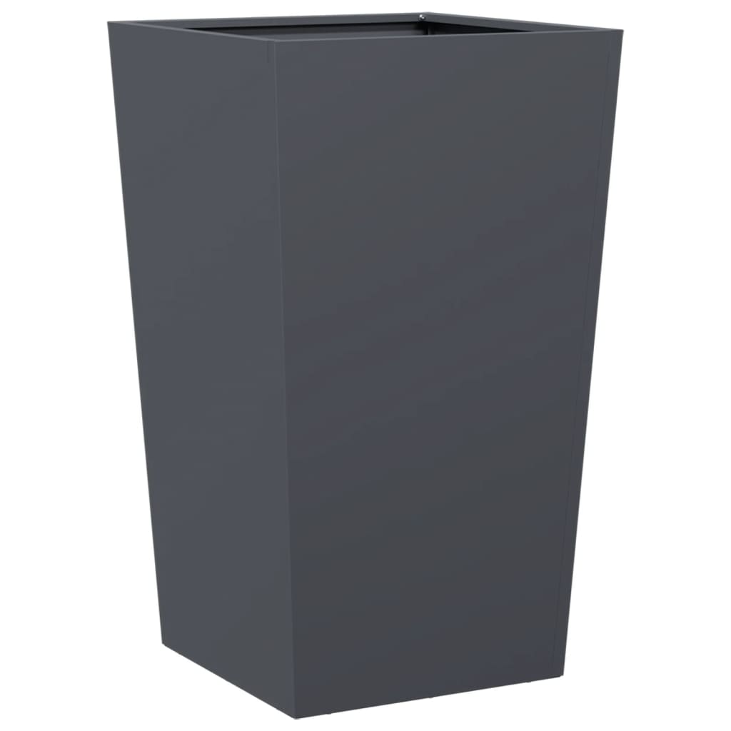 Plantenbakken Staal Antracietkleurig 2 45 x 45 x 75 cm Staal/Antracietkleurig