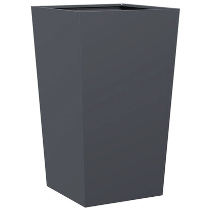 Plantenbakken Staal Antracietkleurig 2 45 x 45 x 75 cm Staal/Antracietkleurig