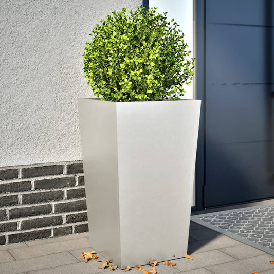 Plantenbakken Roestvrij Staal 2 45 x 45 x 75 cm Roestvrij staal/Lichtgrijs