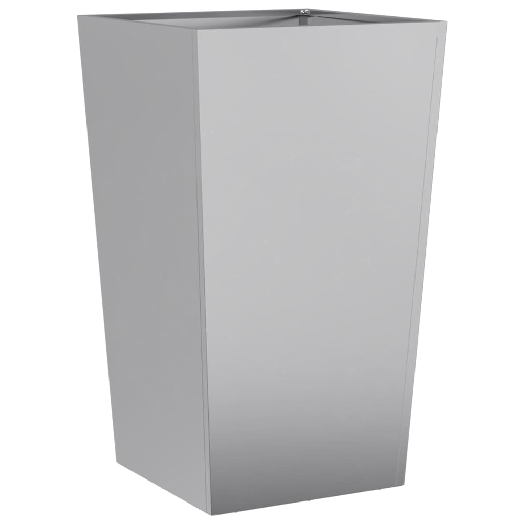 Plantenbakken Gegalvaniseerd Staal 2 45 x 45 x 75 cm Gegalvaniseerd staal/Grijs
