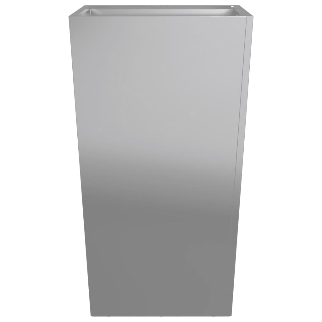 Plantenbakken Gegalvaniseerd Staal 2 45 x 45 x 75 cm Gegalvaniseerd staal/Grijs