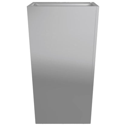 Plantenbakken Gegalvaniseerd Staal 2 45 x 45 x 75 cm Gegalvaniseerd staal/Grijs