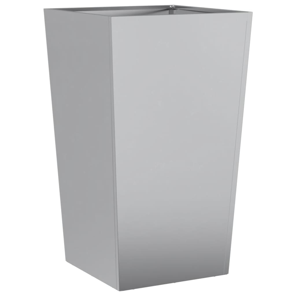 Plantenbakken Gegalvaniseerd Staal 2 45 x 45 x 75 cm Gegalvaniseerd staal/Grijs
