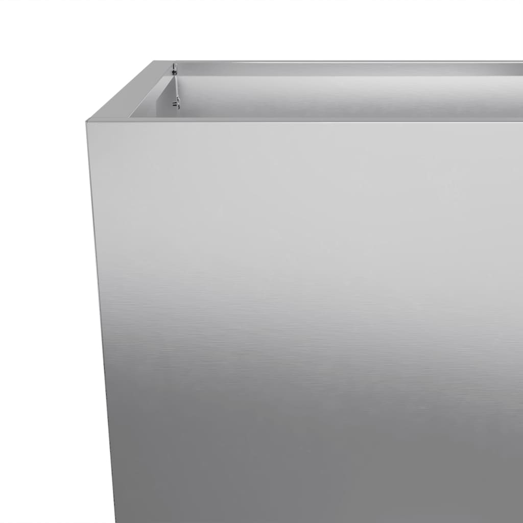 Plantenbakken Gegalvaniseerd Staal 2 45 x 45 x 75 cm Gegalvaniseerd staal/Grijs