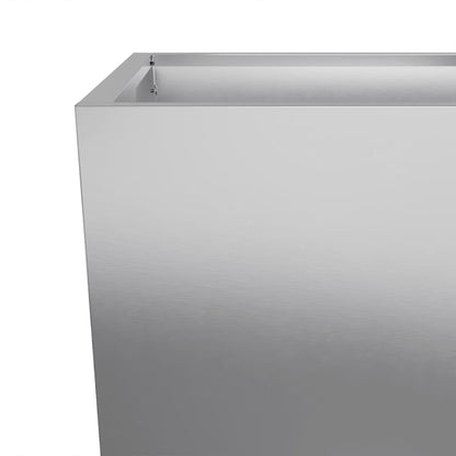Plantenbakken Gegalvaniseerd Staal 2 45 x 45 x 75 cm Gegalvaniseerd staal/Grijs