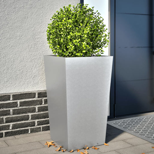 Plantenbakken Gegalvaniseerd Staal 2 45 x 45 x 75 cm Gegalvaniseerd staal/Grijs