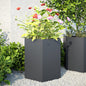 Plantenbakken Zeshoek Staal Antracietkleurig 2 46 x 40 x 45 cm Staal/Antracietkleurig