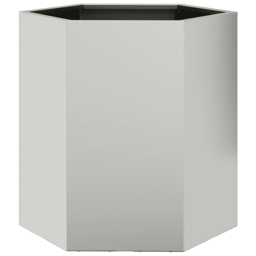 Plantenbakken Zeshoek Weervast Staal 2 46 x 40 x 45 cm Cortenstaal/Bruin