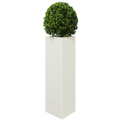Plantenbakken Driehoek Staal Wit 2 30 x 26 x 75 cm Staal/Wit