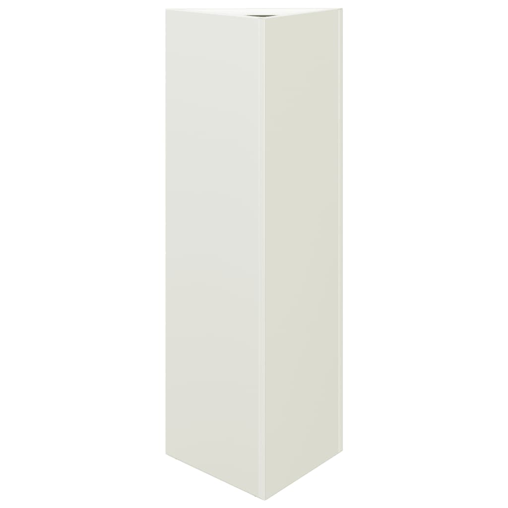 Plantenbakken Driehoek Staal Wit 2 30 x 26 x 75 cm Staal/Wit