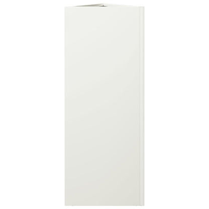 Plantenbakken Driehoek Staal Wit 2 30 x 26 x 75 cm Staal/Wit