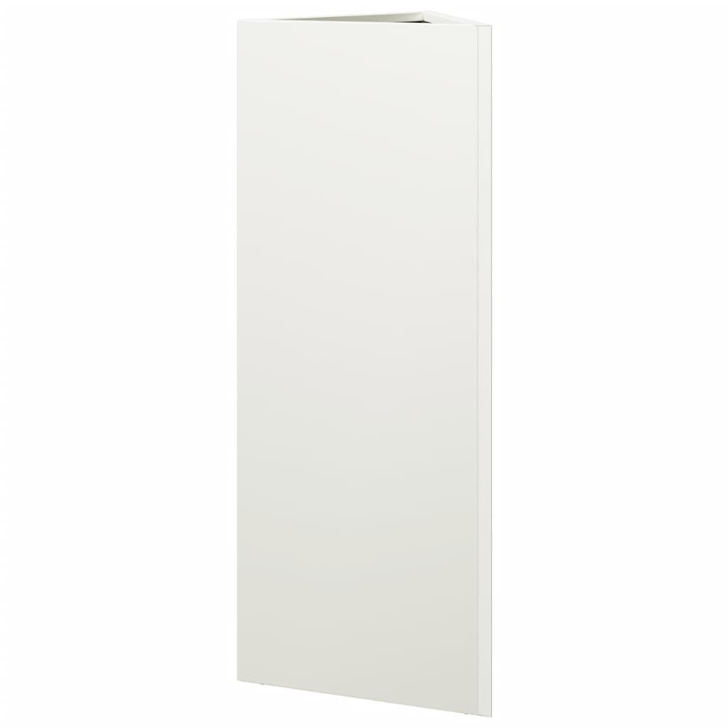 Plantenbakken Driehoek Staal Wit 2 30 x 26 x 75 cm Staal/Wit