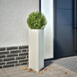 Plantenbakken Driehoek Staal Wit 2 30 x 26 x 75 cm Staal/Wit