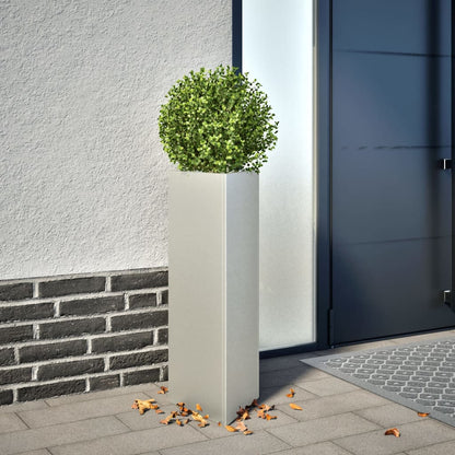 Plantenbakken Driehoek Roestvrij Staal 2 30 x 26 x 75 cm Roestvrij staal/Lichtgrijs