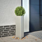 Plantenbakken Driehoek Roestvrij Staal 2 30 x 26 x 75 cm Roestvrij staal/Lichtgrijs