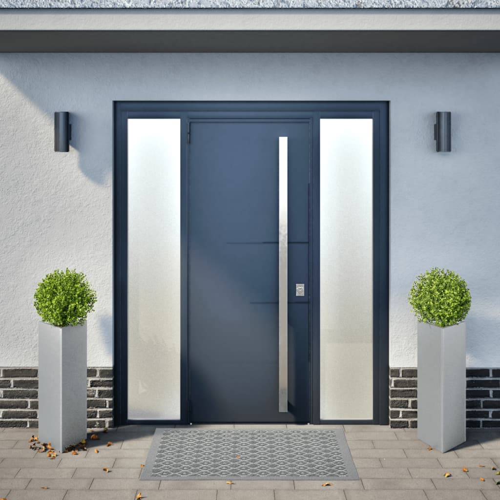 Plantenbakken Driehoek Gegalvaniseerd Staal 2 30 x 26 x 75 cm Gegalvaniseerd staal/Grijs