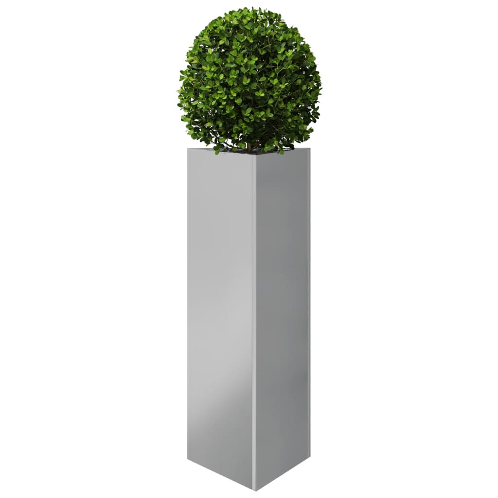 Plantenbakken Driehoek Gegalvaniseerd Staal 2 30 x 26 x 75 cm Gegalvaniseerd staal/Grijs