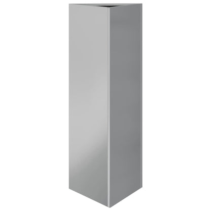Plantenbakken Driehoek Gegalvaniseerd Staal 2 30 x 26 x 75 cm Gegalvaniseerd staal/Grijs