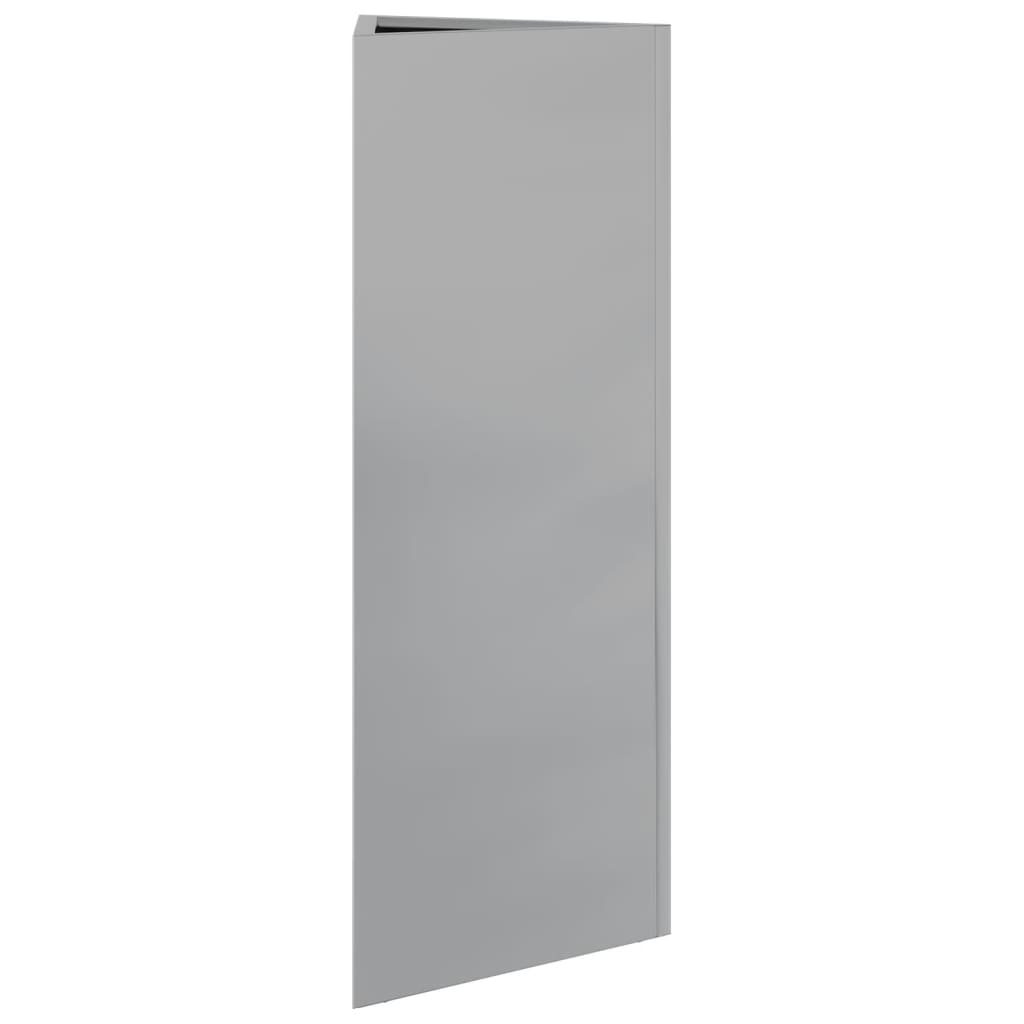 Plantenbakken Driehoek Gegalvaniseerd Staal 2 30 x 26 x 75 cm Gegalvaniseerd staal/Grijs