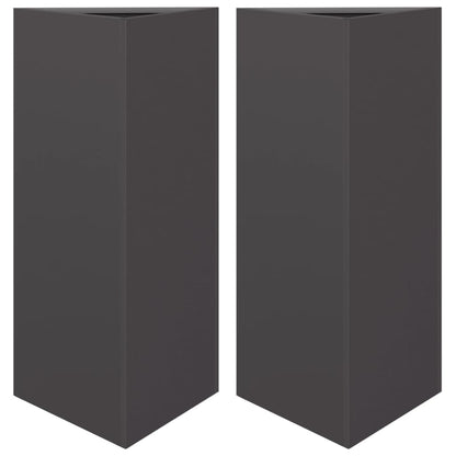 Plantenbakken Driehoek 40X34,5X70 Cm Staal Zwart 2 40 x 34.5 x 70 cm Staal/Zwart