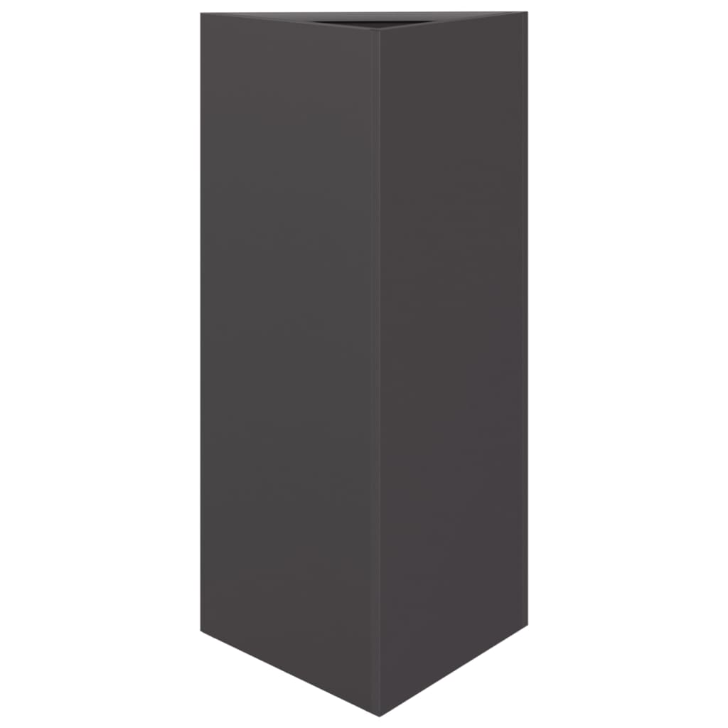 Plantenbakken Driehoek 40X34,5X70 Cm Staal Zwart 2 40 x 34.5 x 70 cm Staal/Zwart