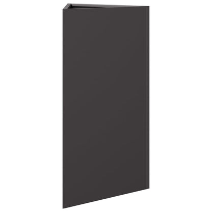 Plantenbakken Driehoek 40X34,5X70 Cm Staal Zwart 2 40 x 34.5 x 70 cm Staal/Zwart