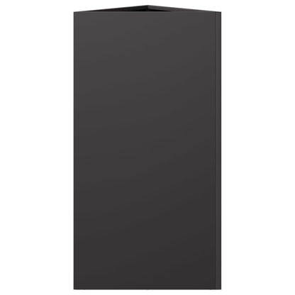 Plantenbakken Driehoek 40X34,5X70 Cm Staal Zwart 2 40 x 34.5 x 70 cm Staal/Zwart