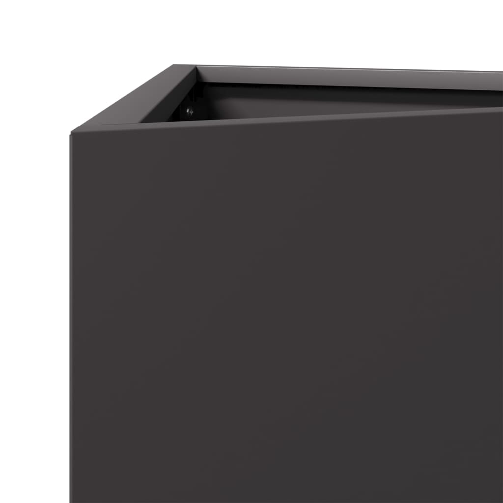 Plantenbakken Driehoek 40X34,5X70 Cm Staal Zwart 2 40 x 34.5 x 70 cm Staal/Zwart