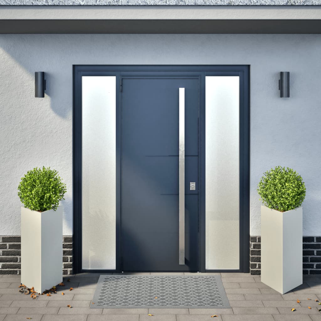 Plantenbakken Driehoek 40X34,5X70 Cm Staal Wit 2 40 x 34.5 x 70 cm Staal/Wit