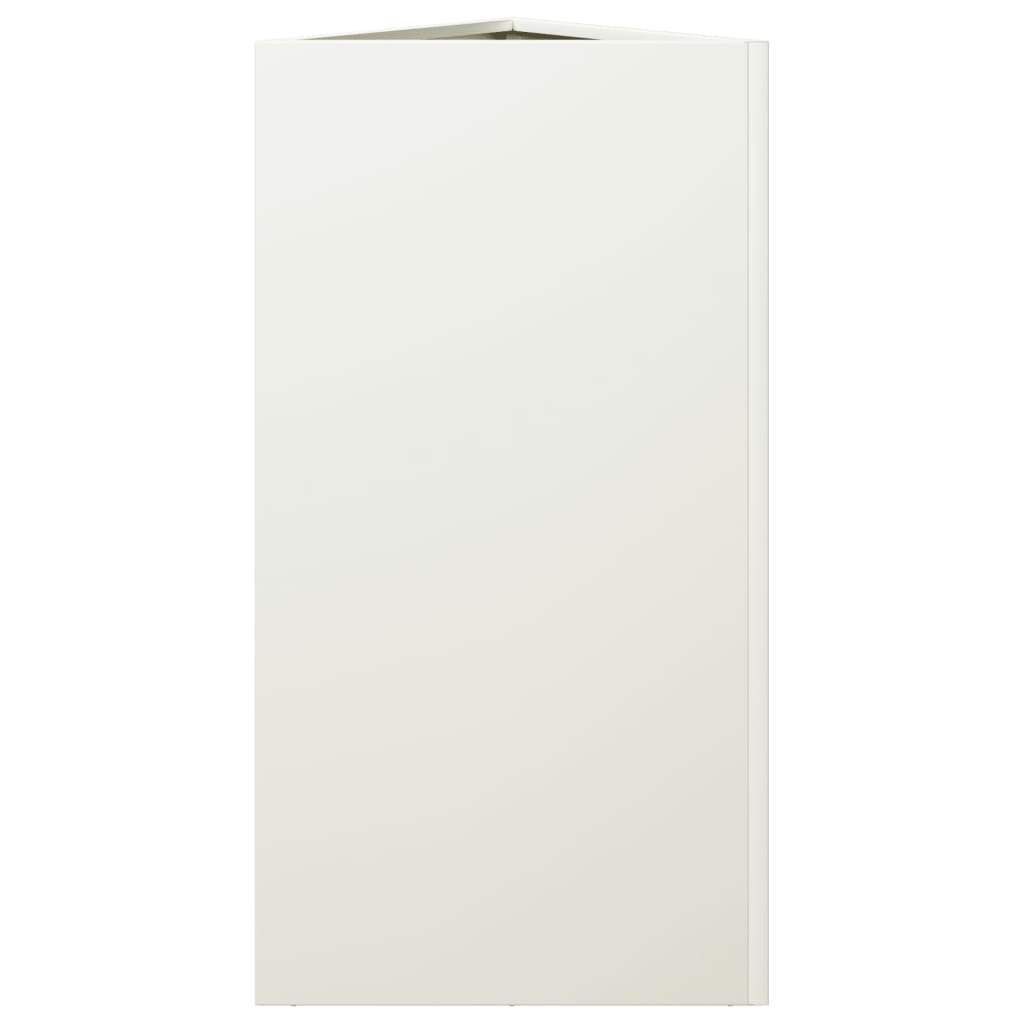 Plantenbakken Driehoek 40X34,5X70 Cm Staal Wit 2 40 x 34.5 x 70 cm Staal/Wit