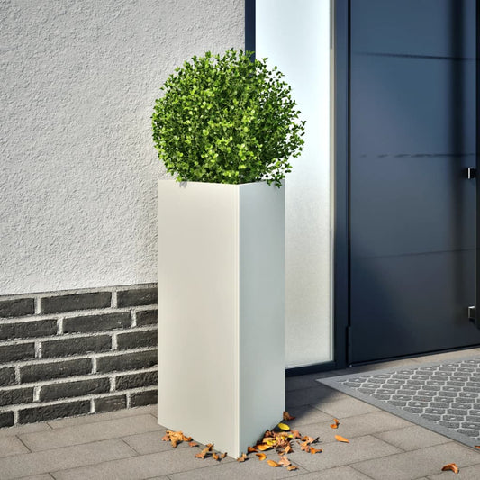 Plantenbakken Driehoek 40X34,5X70 Cm Staal Wit 2 40 x 34.5 x 70 cm Staal/Wit