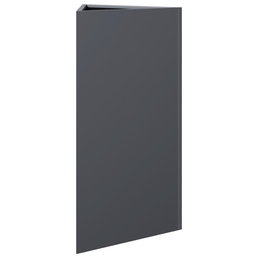 Plantenbakken Driehoek 40X34,5X70 Cm Staal Antracietkleur 2 40 x 34.5 x 70 cm Staal/Antracietkleurig