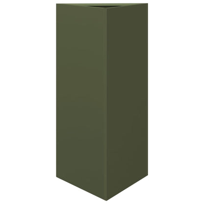 Plantenbakken Driehoek 40X34,5X70 Cm Staal Olijfgroen 2 40 x 34.5 x 70 cm Staal/Groen