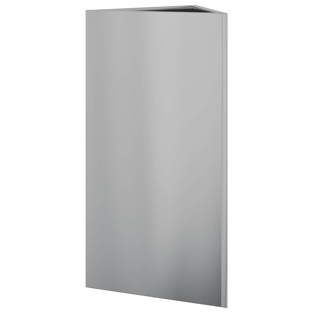 Plantenbakken Driehoek Gegalvaniseerd Staal 2 40 x 40 x 75 cm Gegalvaniseerd staal/Grijs
