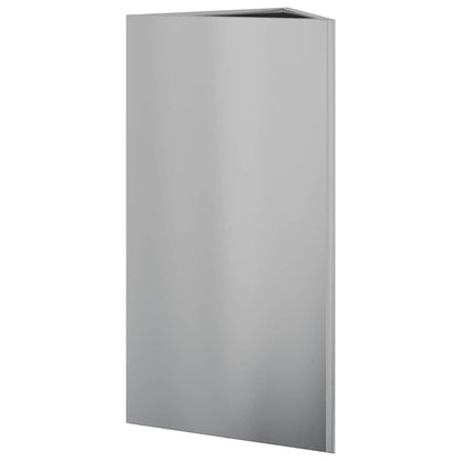 Plantenbakken Driehoek Gegalvaniseerd Staal 2 40 x 40 x 75 cm Gegalvaniseerd staal/Grijs