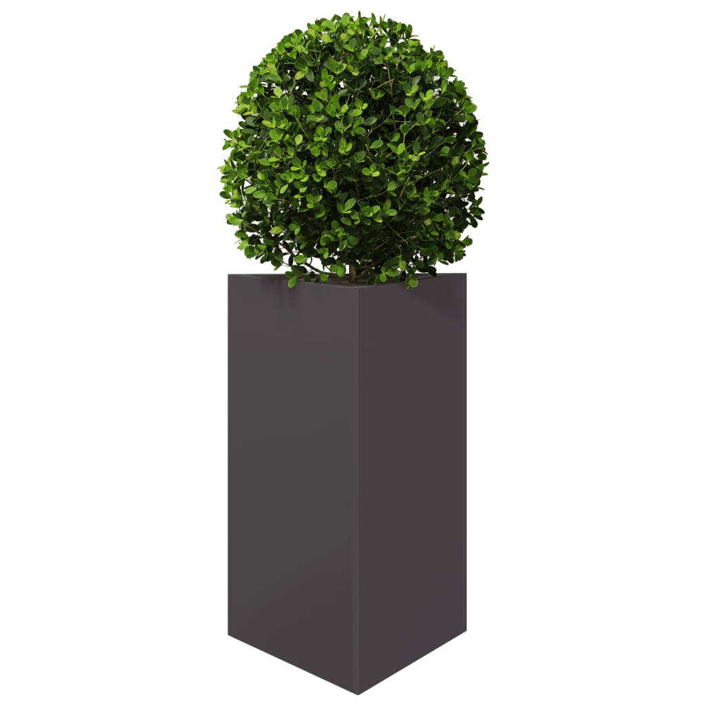 Plantenbakken Driehoek Staal Zwart 2 50 x 43 x 75 cm Staal/Zwart